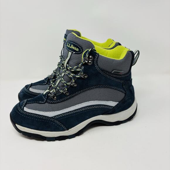 LL Bean Hiking Boot Womens 9m Blue Suede Waterproof Tek 2.5 - Picture 1 of 8